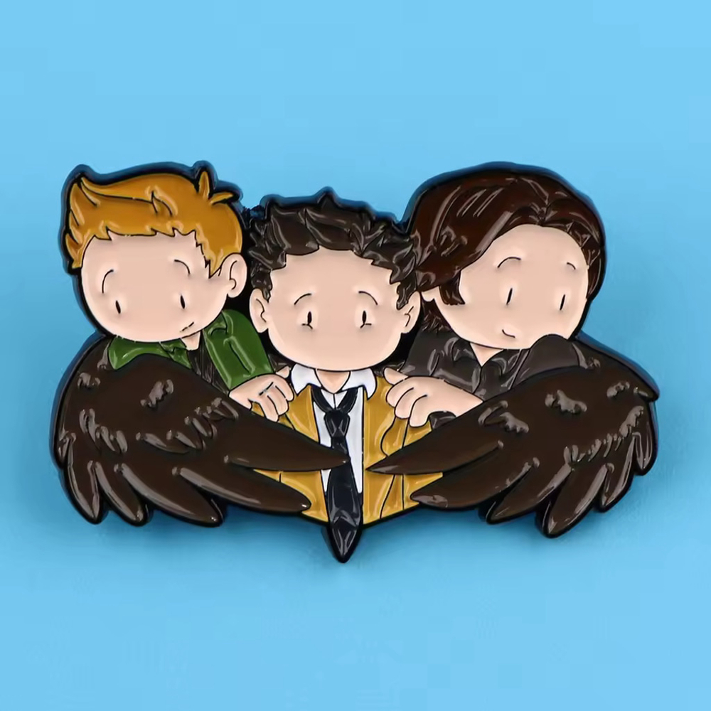 Supernatural TV Show Chibi Style Enamel Pin Gift